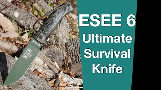 ESEE 6 Survival Knife  Field Test and Review [upl. by Norraa157]