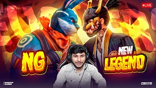 NG vs NEW LEGEND  💀 1 vs 5 HARDEST GUILD TEST 🥵 nonstopgaming free fire live [upl. by Banky]