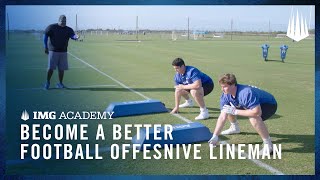 3 Football Drills to Become a Better Offensive Lineman [upl. by Brande]