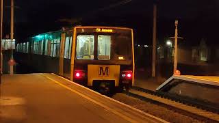 Tyne amp Wear Metro Metrocars 4052 and 4027 leave Wallsend 27123 [upl. by Yde153]