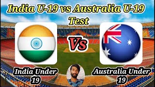 India Under19s vs Australia Under19s  1st Youth Test Day3  Australia Under 19 tour of India [upl. by Lilian]