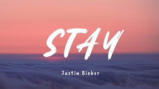 Stay  Justin Bieber  Lyrics Video  AVW Entertainment [upl. by Enael]