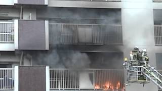 名古屋・集合住宅火事・火災 消防隊消火活動 Nagoyacity fire [upl. by Neved942]