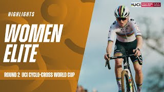 Dublin  Women Elite Highlights  202425 UCI Cyclocross World Cup [upl. by Jarv608]