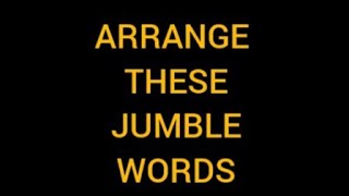 THE JUMBLE WORD [upl. by Godfrey]