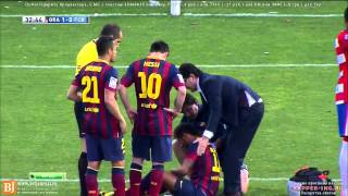 Granada vs Barcelona 1 0 2014 Neymar dive  HD 12 04 2014 La Liga [upl. by Winnie]