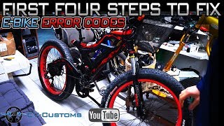 First 4 Steps to Fix Electric Bike Error Codes [upl. by Notlrak]