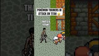 If Pokémon trainers were in attack on titan 😂 pokemon shorts [upl. by Annawak]