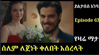 Yaltabese enba Episode 63 ያልታበሰ እንባ ክፍል 63 ሰሊም ለጀነት ቀለበት አሰረላት Atronos [upl. by Hagar973]