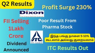 ITC SHARE results Q2 Results  இந்த பங்கு நாளை 510 கூடலாம் அல்லது குறையலாம்  230 Profit [upl. by Boleyn]