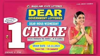 LOTTERY LIVE 1PM TODAY 13112024  Morning Nagaland Lottery Sambad LIVE [upl. by Arymas]