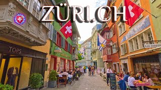 ZURICH SWITZERLAND ✨ Stroll around City Centre amp Limmat River  Currently walk 4K [upl. by Cirenoj]