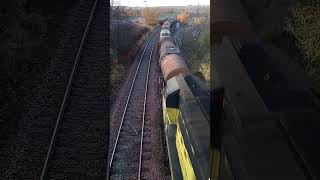 4 tone 70806 working 6R38 from Aberdeen Waterloo to Irvine Caledonian Paper train freighttrain [upl. by Burck595]