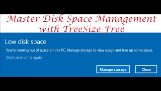 Master Disk Space Management with TreeSize Free [upl. by Eilac]