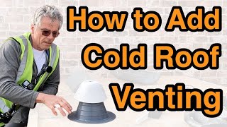 Best way to add cold roof venting when its been missed on a flat roof [upl. by Pasahow299]