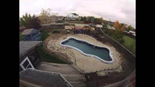 Viking Cambridge Fiberglass Pool Time Lapse Install [upl. by Bekaj]