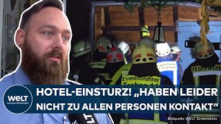 KRÖV AN DER MOSEL Hoteleinsturz Menschen verschüttet – In Moselort stürzen Teile eines Hotels ein [upl. by Winola993]