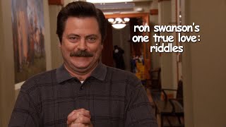 ron swanson loving riddles for 10 minutes 30 seconds  Comedy Bites [upl. by Chev]