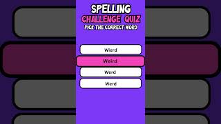 Spelling Challenge Quiz 8 flashquiz quiz english [upl. by Ailero]