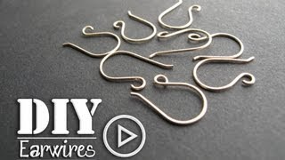 How to Make Perfect Earwires with a neat trick Make 2 at a time [upl. by Nalat]