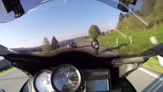 BMW K1300S TURBO vs S1000RR Vollgas Abendtour [upl. by Swihart]