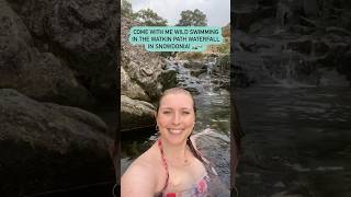 Wild swimming in the Watkin Path Waterfall in Snowdonia 🏔️🏊‍♀️ [upl. by Francisco]