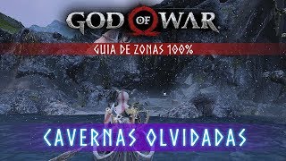 God of War Guia de Zonas 100  Cavernas olvidadas [upl. by Alphonsine]