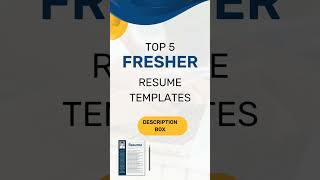 Fresher Resume Templates resumetemplate resumeformat [upl. by Mariele]