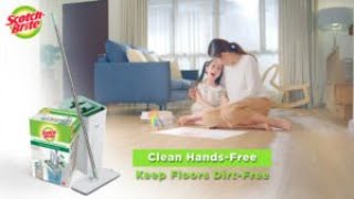 ScotchBrite™ Handsfree Mop with Compact BucketHandsFree Self Cleaning System [upl. by Hillard]