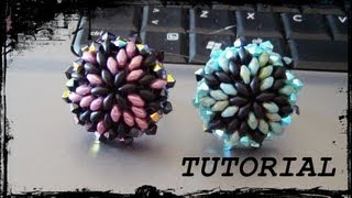 Tutorial Perline Anello quotEosquot con superduo rocaille e bicono swarovski feat Simona Scarp [upl. by Marlee]