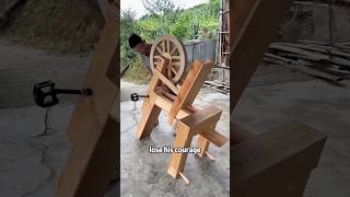 Boy builds super bike out of wood 😁 [upl. by Nemrak]