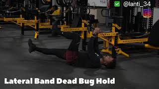 Lateral Band Dead Bug Hold [upl. by Ailen]