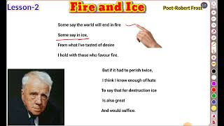 Class10th poetry2nd FIRE AND ICE English poetry Class10th [upl. by Missak767]