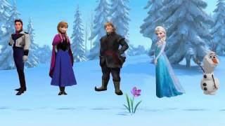 Frozen Family Elsa Princess Anna Frozen Song Nursery Rhymes [upl. by Herring]