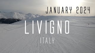 LIVIGNO Italy  JANUARY 2024  SnowboardingSkiing Trip  Insta360 X3 [upl. by Salchunas662]