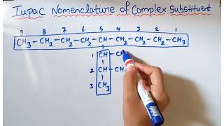 Iupac Nomenclature  complex substituent organic chemistry [upl. by Yffat]