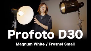 最新閃光燈工具介紹：Profoto D30  Magnum White  Fresnel Small  4ft Octa Softbox [upl. by Cos]