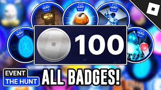 EVENT How to get ALL 100 EVENT BADGES amp ITEMS in THE HUNT FIRST EDITION  Roblox [upl. by Ttegdirb]