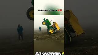 Miss you Nishu Deswal Stand 😭 😭 John Deere 5058D shorts tractor tochan king [upl. by Aimit510]