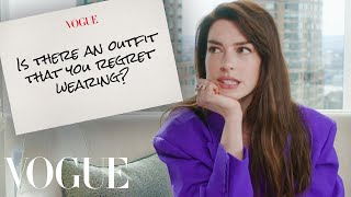 Anne Hathaway Answers 7 Questions  Vogue [upl. by Euqirrne]