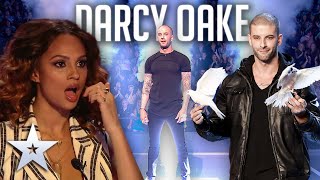 ALL PERFORMANCES from illusionist Darcy Oake  Britains Got Talent [upl. by Annasus]