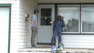 88 year old was TRYING to keep up with the neighbors yard [upl. by Aderf]