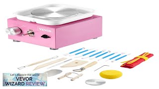 VEVOR Mini Pottery Wheel Electric Ceramic Wheel Machine 0320RPM Speed Pink Review [upl. by Stirling269]