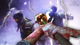 DER EISENDRACHE EASTER EGG  UPGRADED PLUNGER COMPLETE INSTA KILL PANZERS BO3 Zombies [upl. by Oshinski]