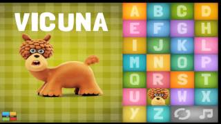 Abecedario en Inglés para niños divertido y canción con animales de plastilina [upl. by Attenwahs]