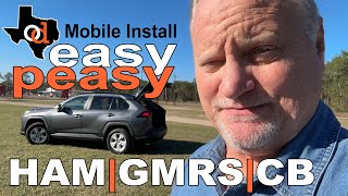 Mobile Ham Radio Install VHFUHF Ham GMRS CB [upl. by Didier]