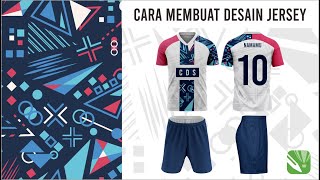 Cara Membuat Desain Jersey Mudah di Coreldraw [upl. by Terrena]