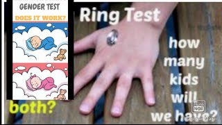 BOY OR GIRL TWINS WEDDING RING GENDER TEST Gender prediction Ring test in urduhindibabygender [upl. by Assenev40]