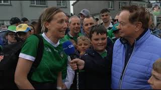 DEMENTIA MARTY MORRISSEY ASKS WOMAN IN LIMERICK JERSEY IF SHES SHOUTING FOR CLARE OR LIMERICK [upl. by Yul]