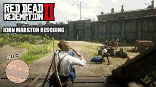 JOHN AND JAIL  ONLY RDR 2 HAVE THIS TYPE OF MISSIONS [upl. by Ennaecarg]